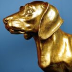 Table Lamp Dog Frank Gold-Black