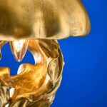 CEILING LIGHT JELLYFISH AVA GOLD