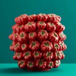 Vase Tomatoes Red