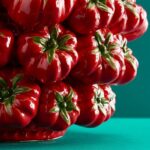 Vase Tomatoes Red
