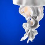 CEILING LIGHT JELLYFISH AVA WHITE