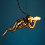 CEILING LAMP MONKEY DIVER DAVE GOLD