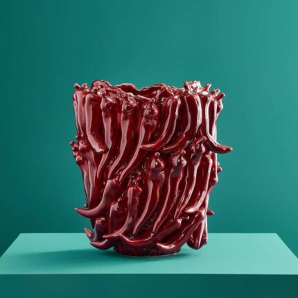 Vase Chilli L Red