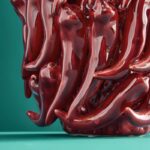 Vase Chilli L Red