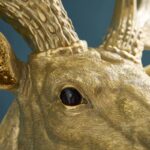 Wall Lamp Stag Harry Gold