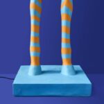 Floor Lamp Zebra Zora Blue-Orange