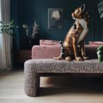 Floor Lamp Leopard Leopold Gold-Black Handpainted