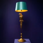 Floor Lamp Parrot Tammy Gold-Turquoise