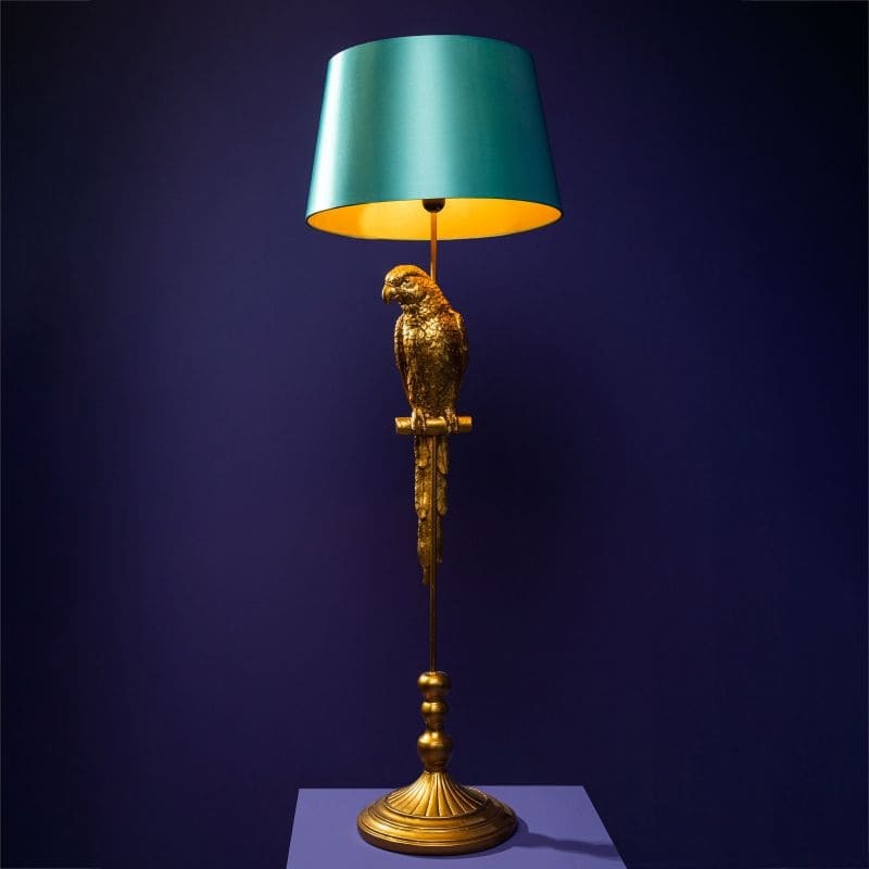 b7 Floor Lamp Parrot Tammy Gold-Turquoise