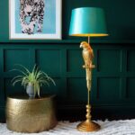Floor Lamp Parrot Tammy Gold-Turquoise