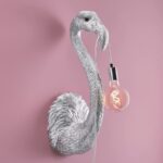 Flamingo Tiffany Wall Lamp Silver