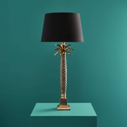 Palm Tree Table Lamp Gold Black — a perfect deco art lamp for modern living room lamps | Lume Art Gallery