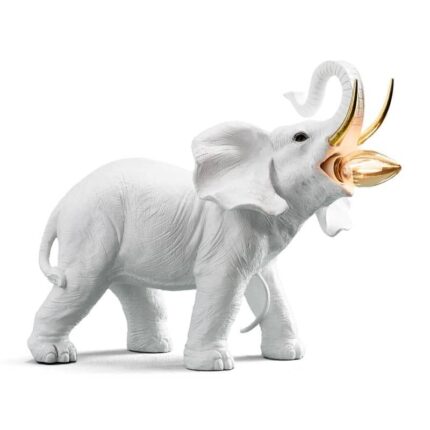 Table Lamp Elephant Dumbo White-Gold