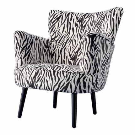 Armchair Zebra Black-White
