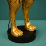 Table Lamp Rabbit Hiding Bunny Gold-Orange