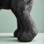 Side Table Elephants Mali and Kisha Black