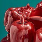 Vase Paprika Red Pepper Handmade