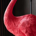FABULOUS PINK OSTRICH FLOOR LAMP