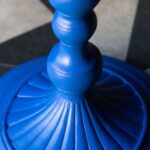 BOLD BLUE PARROT FLOOR LAMP WITH SHADE