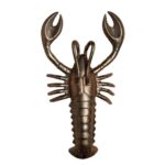 BRASS-EFFECT LOBSTER WALL LIGHT