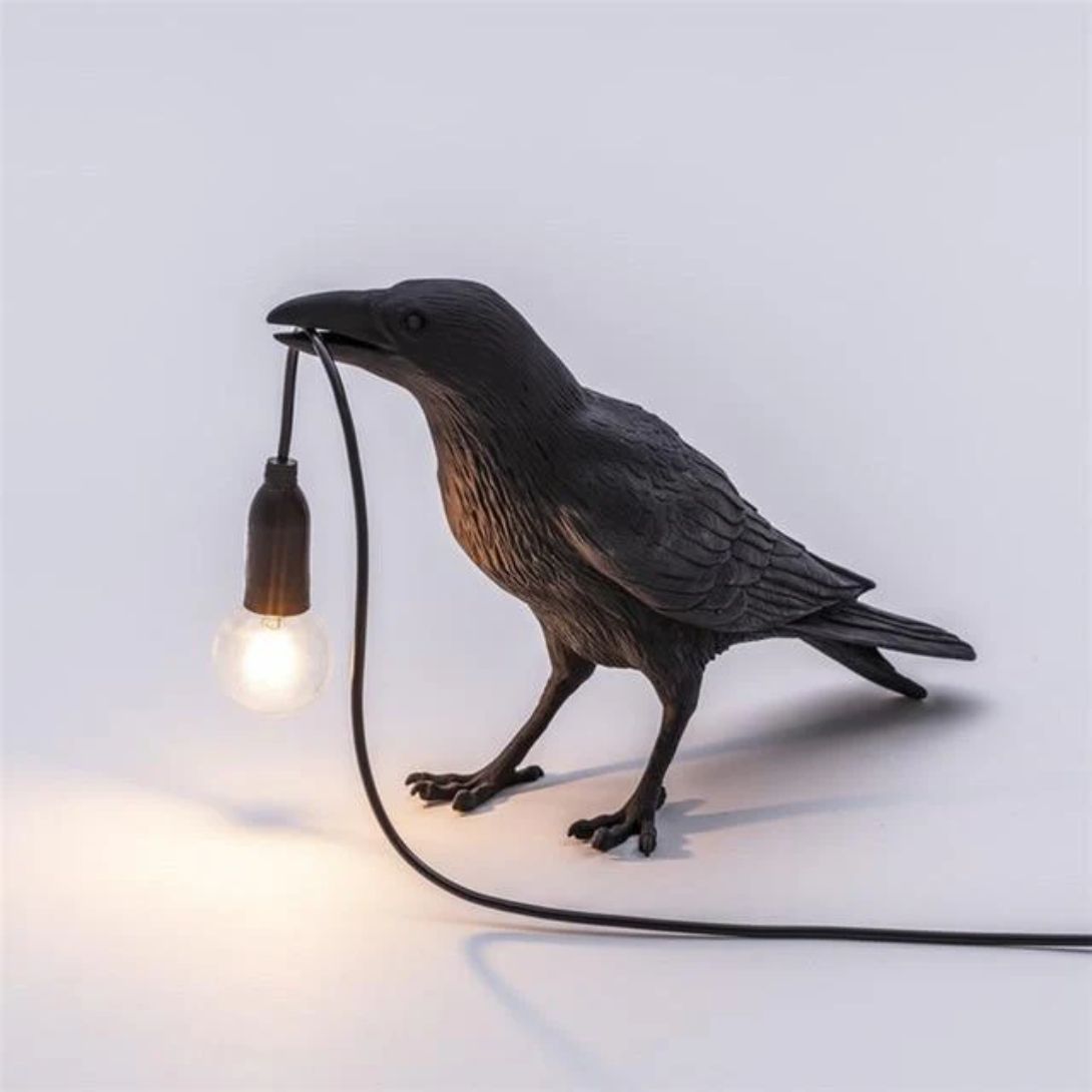 1 UNIQUE LED BIRD LAMP AND DECOR YEDWO HOME BLACK TABLE LAMP