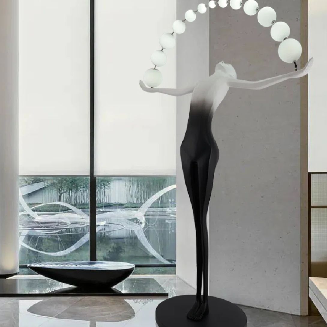 1 BRINE 89 BLACK LED NOVELTY FLOOR LAMP