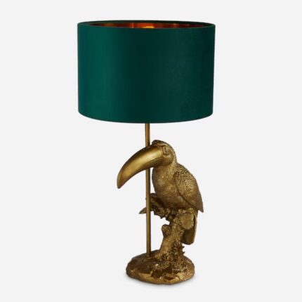 GOLD TOUCAN LAMP