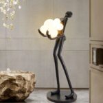 71 BLACK NOVELTY FLOOR LAMP