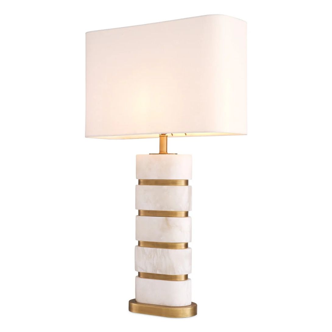 1 NEWALL TABLE LAMP ALABASTER WITH SHADE