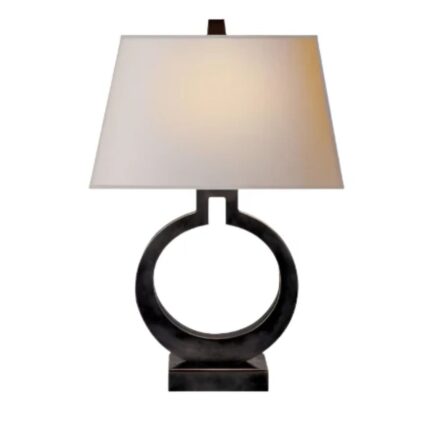 RING FORM TABLE LAMP BRONZE