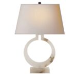 RING FORM TABLE LAMP ALABASTER