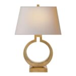 RING FORM TABLE LAMP BRASS