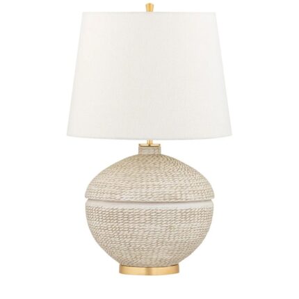 KATONAH 1 LIGHT TABLE LAMP GOLD LEAF