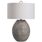 CYPRIEN TABLE LAMP GREY AND WHITE