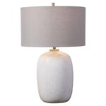 WINTERSCAPE GLAZE TABLE LAMP WHITE