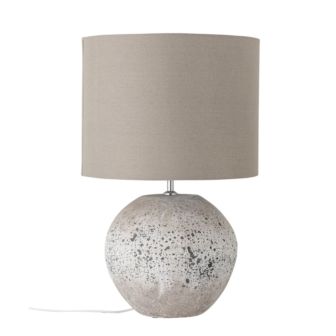 1 ISEDORA TABLE LAMP NATURAL STONEWARE