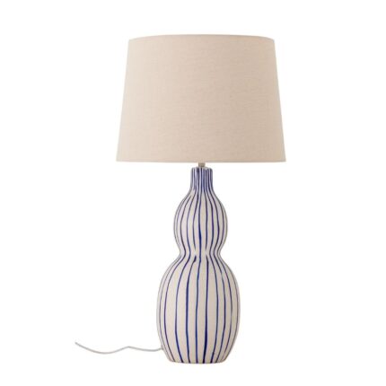 GAVISA TABLE LAMP BLUE STONEWARE