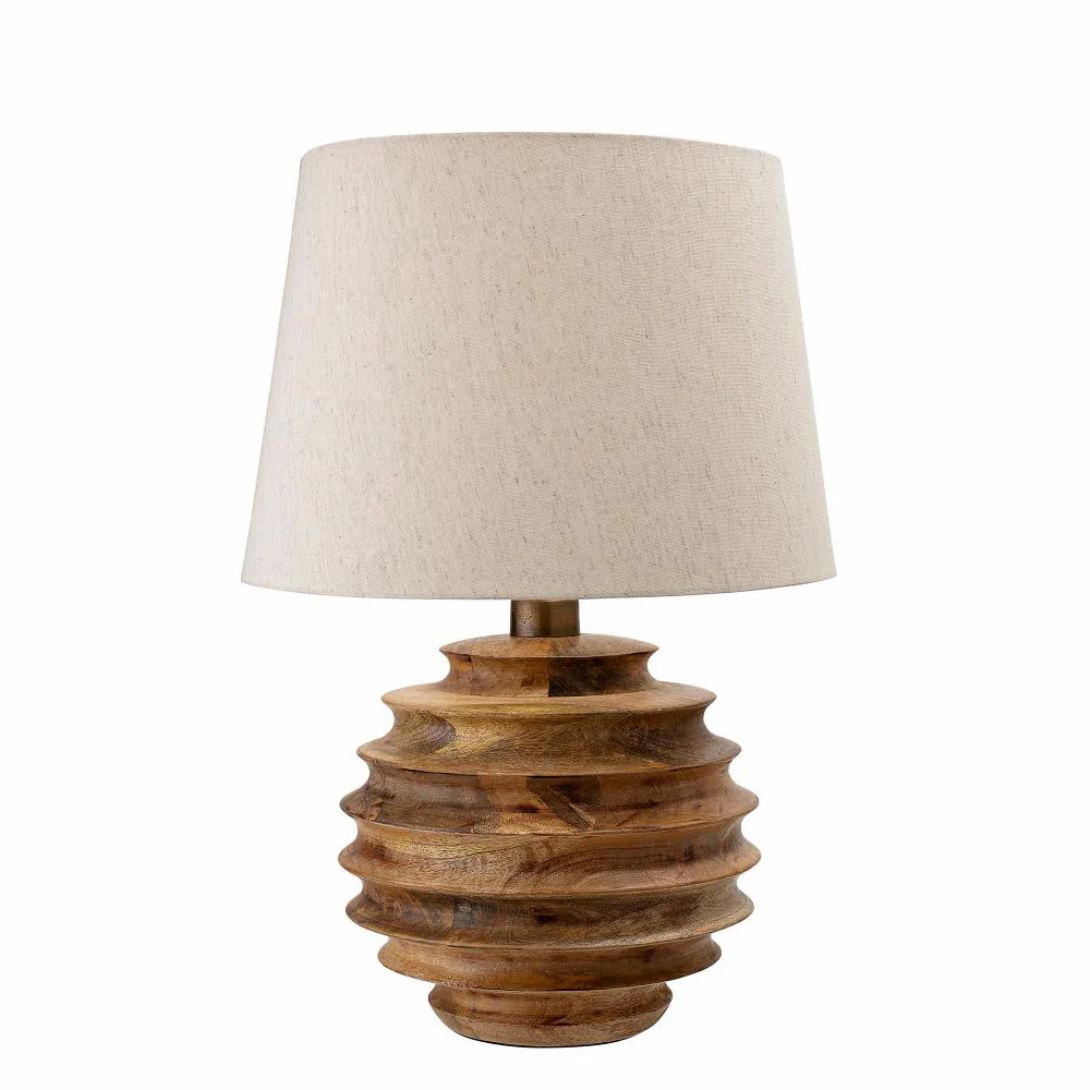 1 SVALE TABLE LAMP NATURAL MANGO WOOD