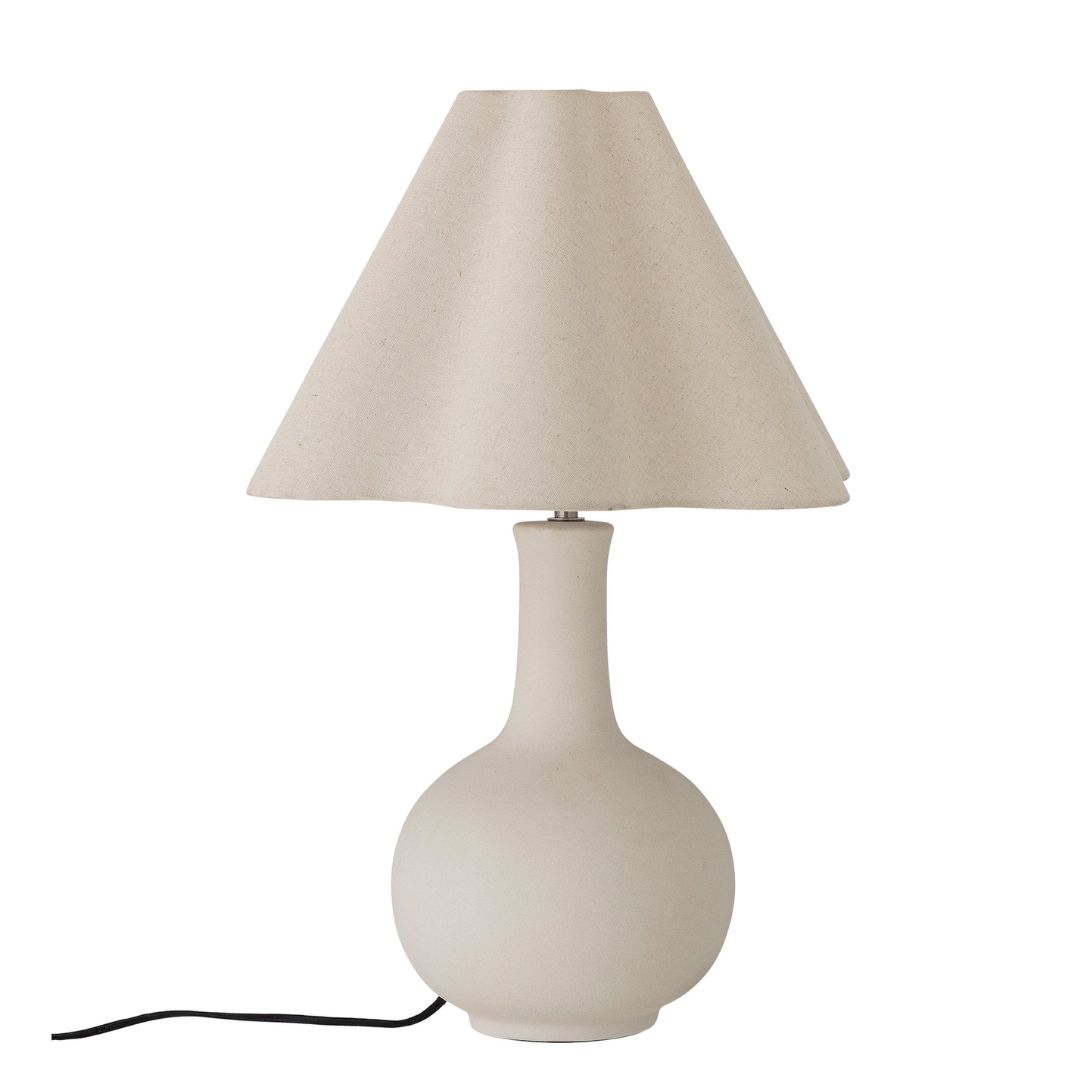 1 HEIDE TABLE LAMP WHITE STONEWARE