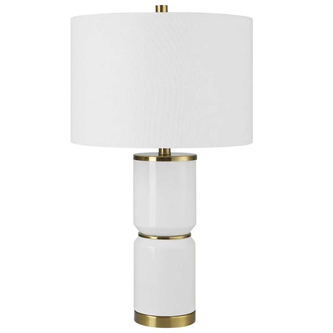 1 LILIAN TABLE LAMP WHITE