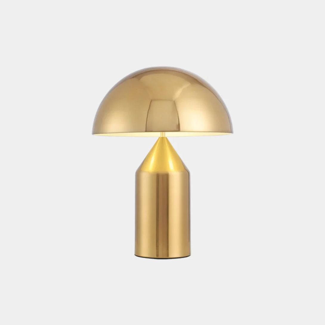 1 DESK TABLE LAMP MODERN CREATIVE METAL MURSHROOM WHITE