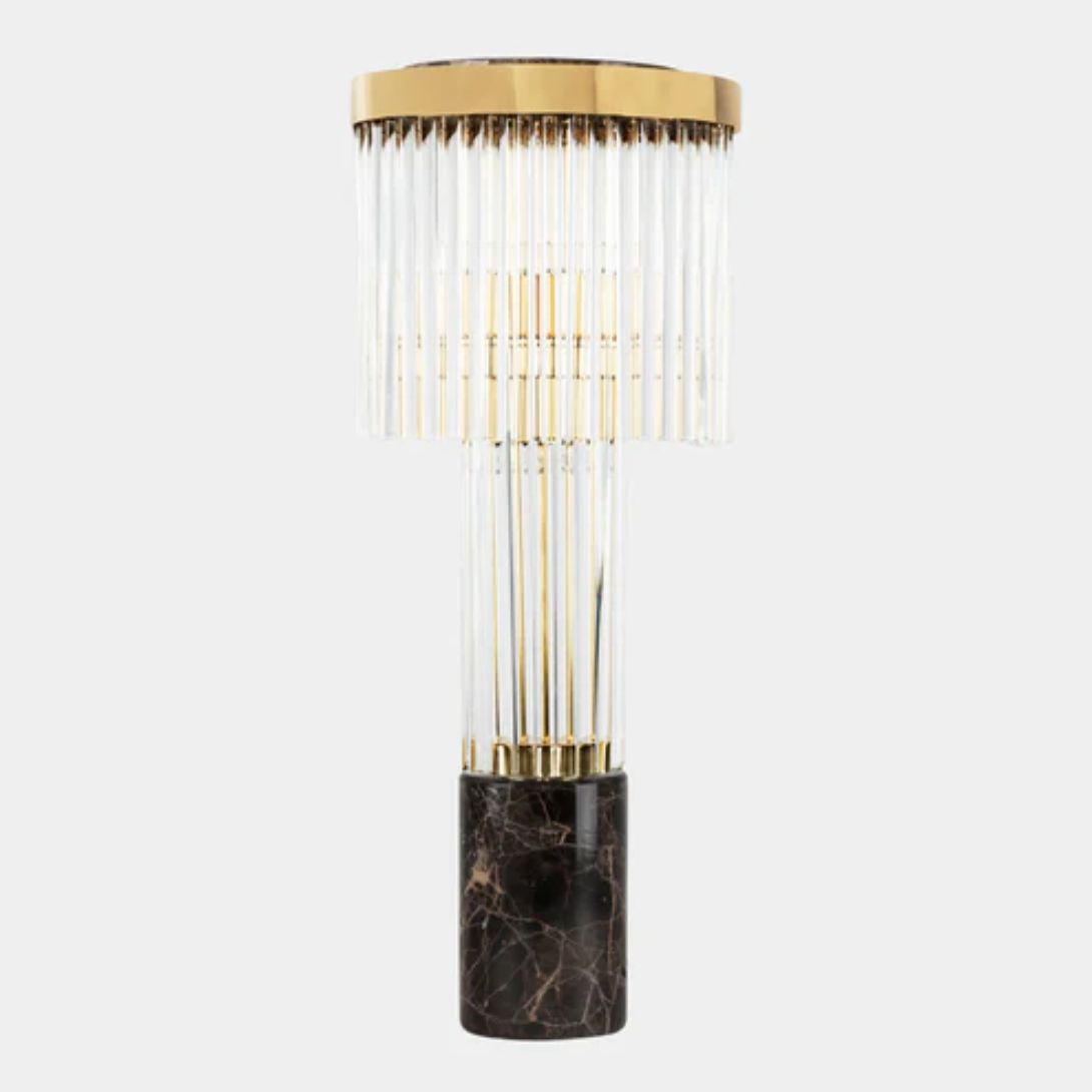 1 MONTICELLO TABLE LAMP WITH EMPERADOR MARBLE BASE