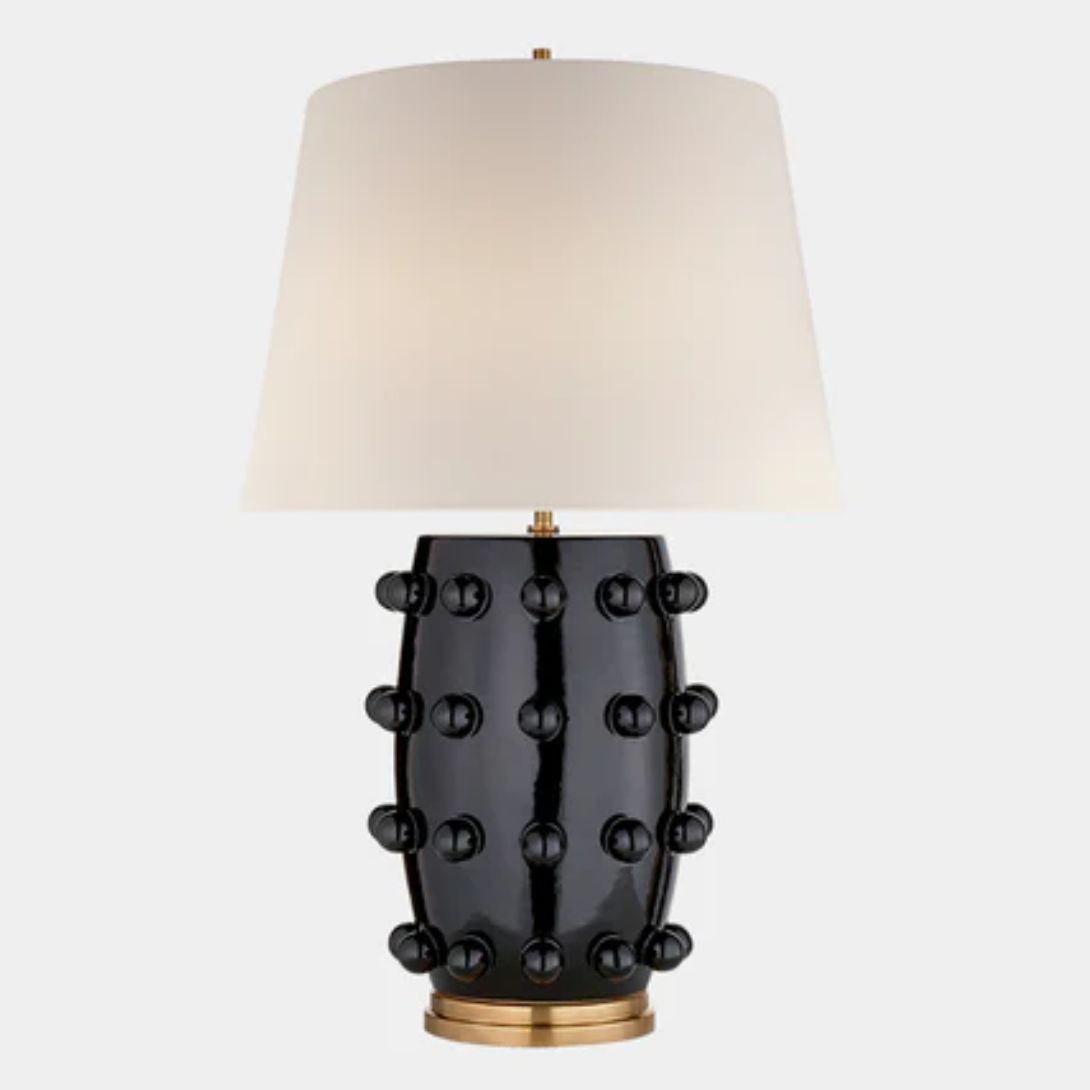 1 KELLY WEARSTLER LINDEN TABLE LAMP BLACK