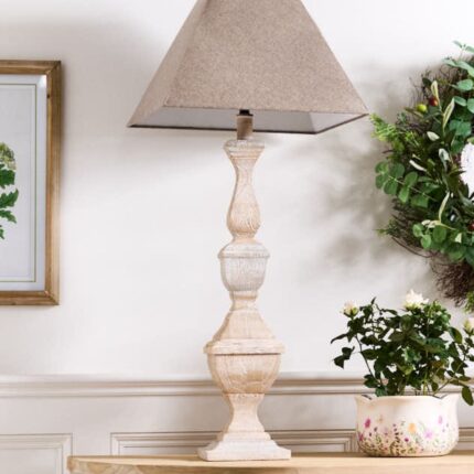 BIRCHWOOD PILLAR TABLE LAMP