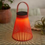 CONE SOLAR LANTERN RED