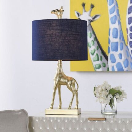 GOLD GIRAFFE TABLE LAMP