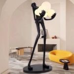 71 BLACK NOVELTY FLOOR LAMP