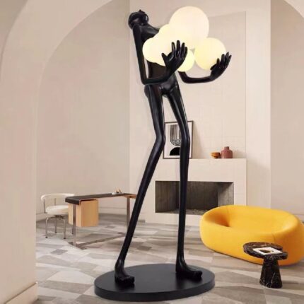 71 BLACK NOVELTY FLOOR LAMP