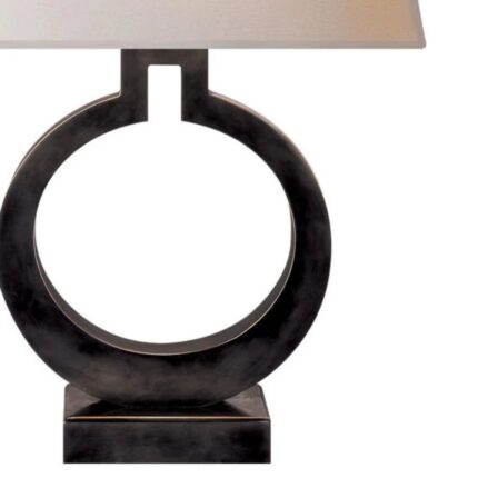 RING FORM TABLE LAMP BRONZE