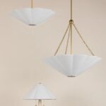 ALANA 2 LIGHT TABLE LAMP AGED BRASS AND CERAMIC ANTIQUE IVORY